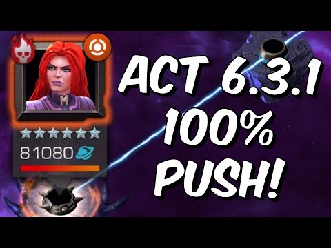 Act 6.3.1 100% Push! - Medusa Boss Chapter The World Of Today 100% - Marvel Contest of Champions