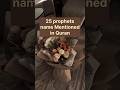 25 Prophets Name Mentioned In Quran Kids Edition Prophets Allah Prophet Quran Deensayings