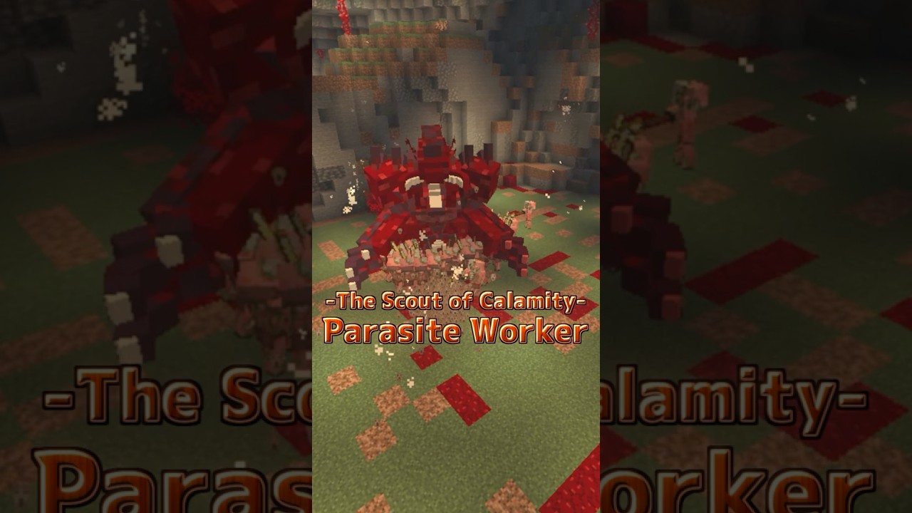 [No Mods] PARASITE WORKER: Scout of Calamity (Minecraft Boss #03) #shorts