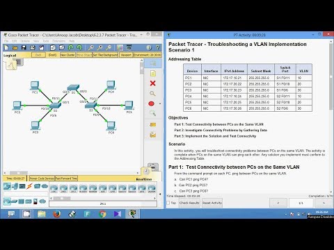 6.2.3.7 Packet Tracer – Fehlerbehebung bei einer VLAN-Implementierung, Szenario 1