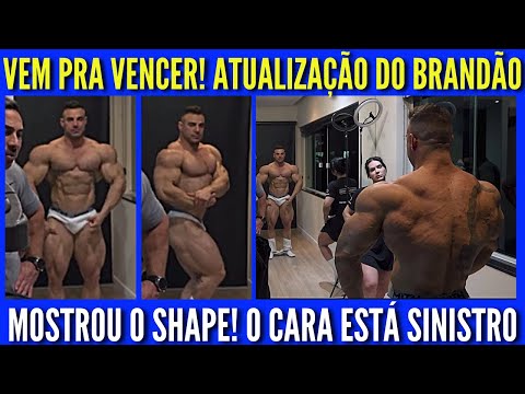 BRANDÃO MOSTRA O SHAPE E IMPRESSIONA