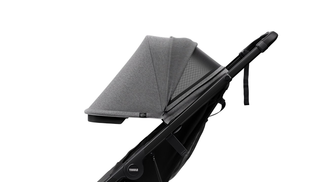 Thule Spring Grey melange on aluminium - Feature: Mesh ventilation canopy