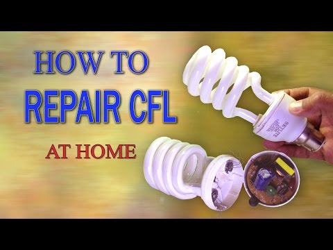 Spiral cfl bulb repair at home