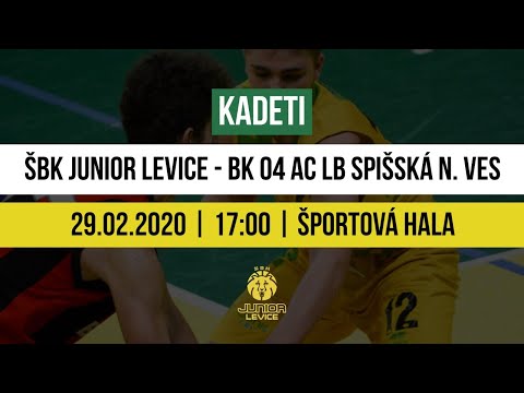 Kadeti U17: ŠBK Junior Levice - BK 04 AC LB Spišská Nová Ves
