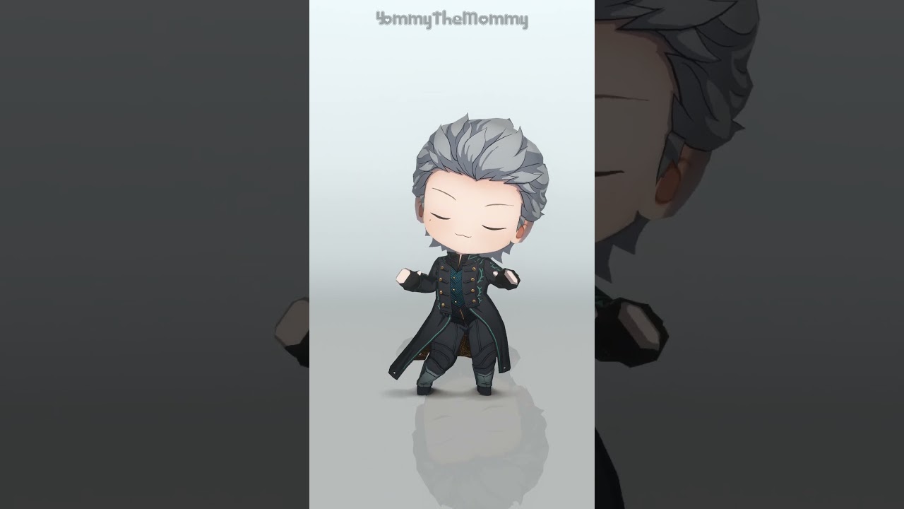 Vergil Chibi Dancing  | Punishing Gray Raven x DMC (Animation) #shorts