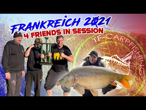 Karpfenangeln - R&G Fishfeed - Frankreichtour 2021 - 4 Friends in Session