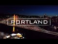 Portland, Oregon By Night | 4K Drone Video