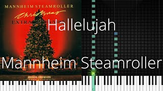 🎹 Hallelujah, Mannheim Steamroller, Synthesia Piano Tutorial