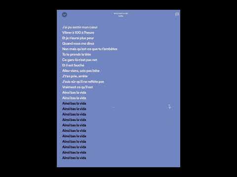 Indila - Ainsi bas la vida ( sped up) || #lyrics