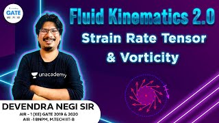Strain rate Tensor & Vorticity | Fluid Kinematics 2.0 | GATE-2022/2023 | By AIR-1 #NegiSir