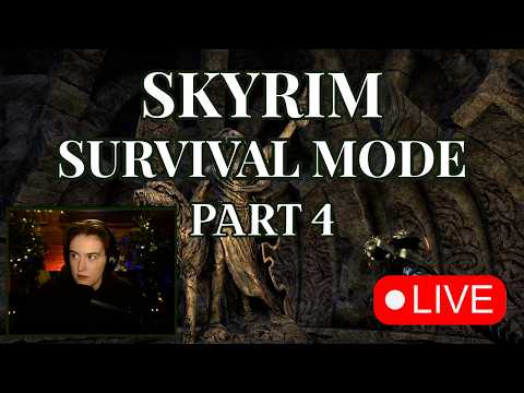 First Playthrough in Survival! | Skyrim | Bows are Illegal!