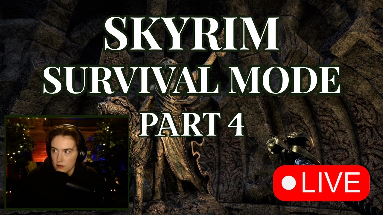 First Playthrough in Survival! | Skyrim | Bows are Illegal!
