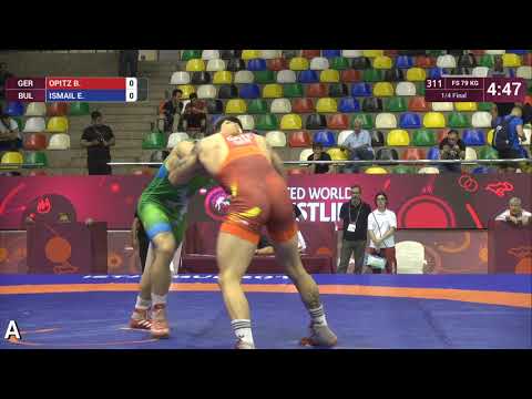1/4 FS - 79 kg: B. OPITZ (GER) v. E. ISMAIL (BUL)