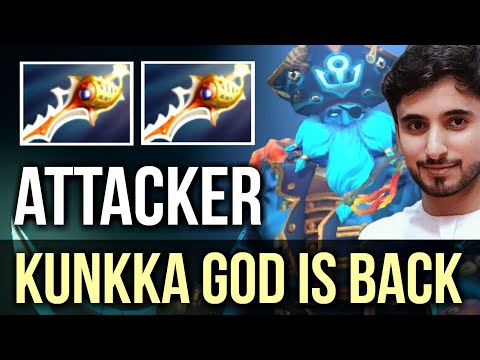 ATTACKER KUNKKA GOD IS BACK! WTF 1 Hit KO 2x Rapier 2 Hands Super Epic 61min Dota 2 Pro Gameplay