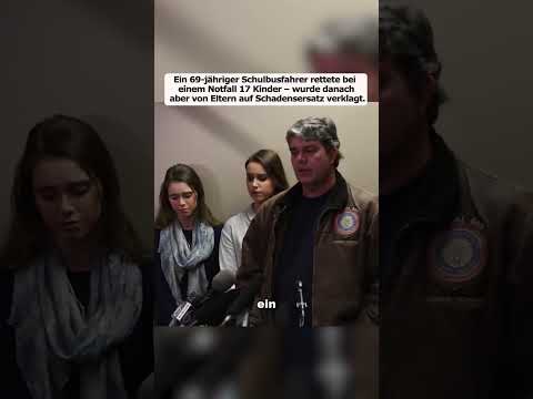 Ein 69-jähriger Schulbusfahrer rettete bei einem Notfall 17 Kinder. #news #shorts #gericht #crime