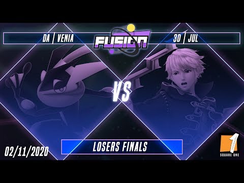 Fusion #10 - DA | Venia (Greninja) Vs. 3D | Jul (Robin) - Losers Finals - Smash Ultimate