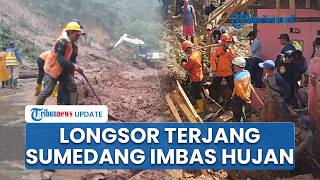 Diguyur Hujan Deras, Longsor & Banjir Terjang Wilayah Sumedang hingga Akses Jalan Utama Lumpuh