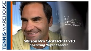 Roger Federer joins us for the Wilson Pro Staff RF 97 Autograph v13 Tennis Racquet Review 🐐🇨🇭