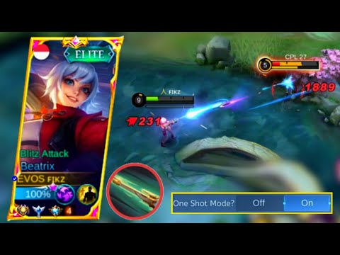 WTF DAMAGE!! Beatrix Full Damage Build Hack - MLBB