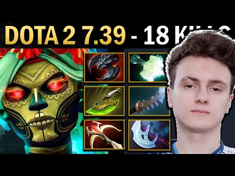 Muerta Gameplay Miracle with 18 Kills and Mjolnir - Dota 7.39