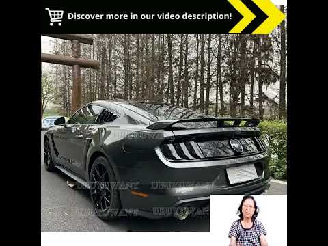 Matte Rear Trunk Spoiler Tail Wing for Ford Mustang S550 2015-2020 | GT Style ABS Plastic