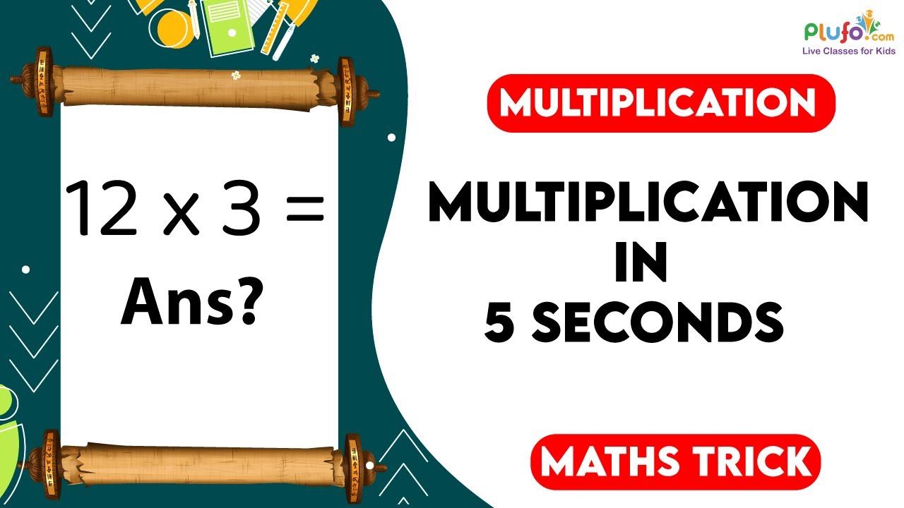 Multiplication - Amazing Math Trick for all kind of exams  #math #trick #multiplication