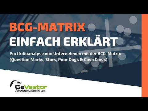BCG-Matrix einfach erklärt - Portfolioanalyse von Unternehmen