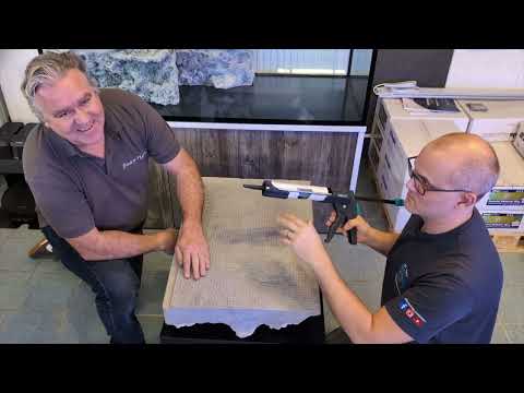 Step-by-step documentation: Setting up a 600L seawater tank – Part 3.1 Back to Nature backgrounds