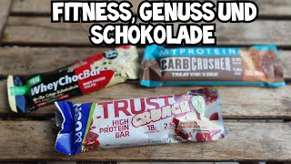 USN Trust Crunch, Power System WheyChocBar und MyProtein Carb Crusher Proteinriegel | Test