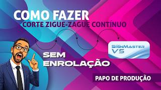 COMO FAZER CORTE ZIGUE-ZAGUE (ONDAS) NO SIGNMASTER #plotter #cut #plotterderecorte #signmaster