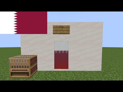 INSANE!!! Making Qatar's Flag in Minecraft!