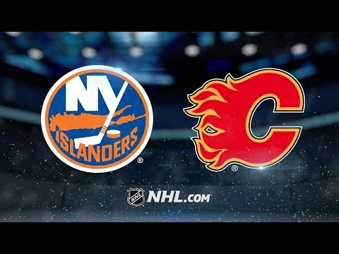 Islanders drop Flames, 2-1, in OT