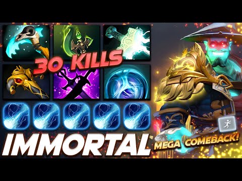 Storm Spirit 30 KILLS Mega Comeback - Dota 2 Pro Gameplay [Watch & Learn]