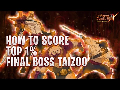 TOP 1% IN FINAL BOSS TAIZOO! Strategy & Team Explained! - Seven Deadly Sins Grand Cross Global