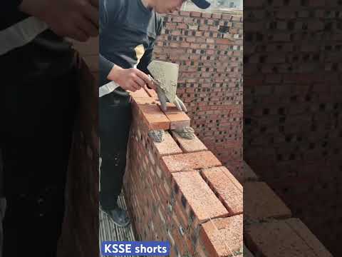 Learn how to lay bricks #construction #satisfying #feed #building #brick