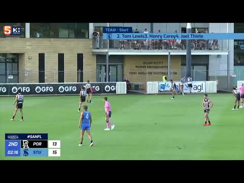 Rd 4 SANFL Snapshot - Sturt's Pat Wilson nails a tight set shot