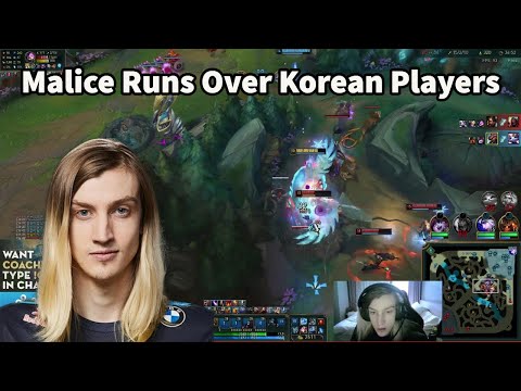 Korean SoloQ Players Can't Control C9 Malice On Udyr!!