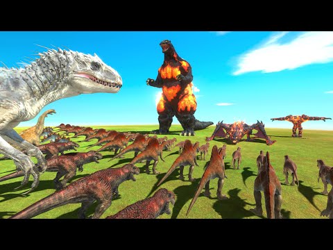 Dinosaur Infinity War - Indominus Rex War With Fire Team