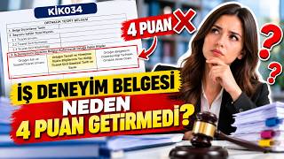 Şirketin %100 Ortağı Ama 4 Puan Silindi! | KİK İş Deneyim Belgesi Kararı