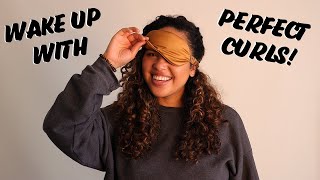 How to sleep with wet curly hair at night *AMAZING RESULTS*