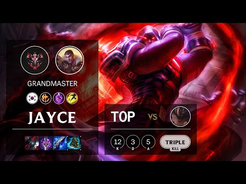 Jayce Top vs Malphite - KR Grandmaster Patch 10.16