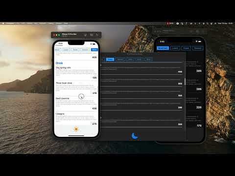 Auto scrollable header menu SwiftUI 2.0 and Combine Github source code Multi platform