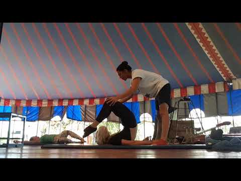 Activating different parts of the back within a chest stand