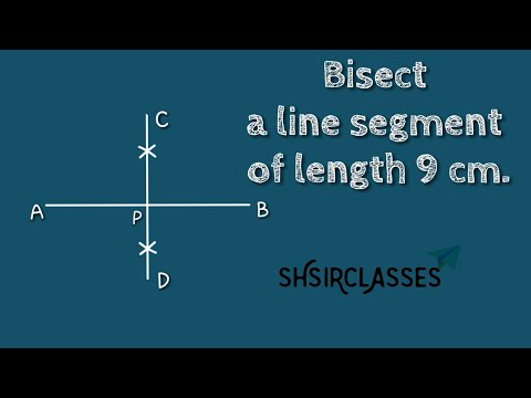 How to bisect a line segment of length 9cm.shsirclasses.