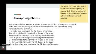 Music Theory Course - Chord Transpositions