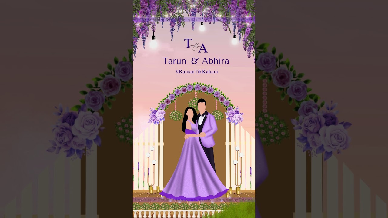 Elegant Sagai Ceremony Invitation Card