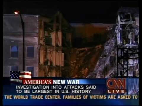 CNN 9/11 LIVE TV Coverage (9/16/01) 6:00 A.M - 6:15 A.M