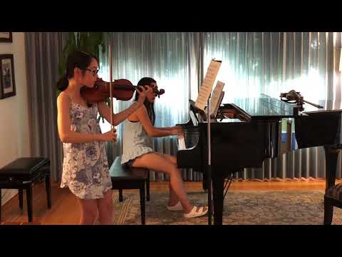 Beethoven's "Spring" Sonata, 1st movt. [Renata Liu & Vivian Liu]