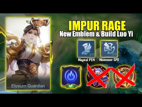 Luo Yi New Best Build and Emblem | Luo Yi Best Build Top 1 Global 2022 - Mobile Legends