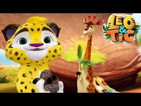 Leo and Tig 🦁 The Colors of Africa 🐯 Best episodes 🦁  Funny Family Animated Cartoon for Kids